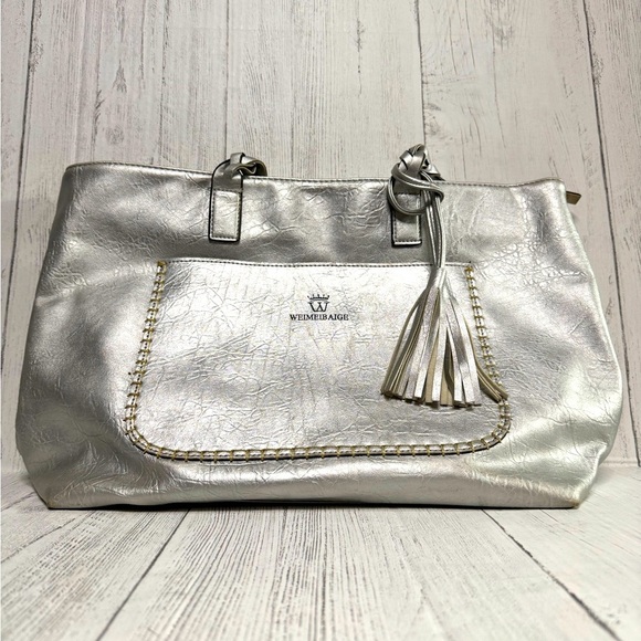 Weimeibaige Shoulder Bag Tote Large Vegan Leather - Picture 12 of 12